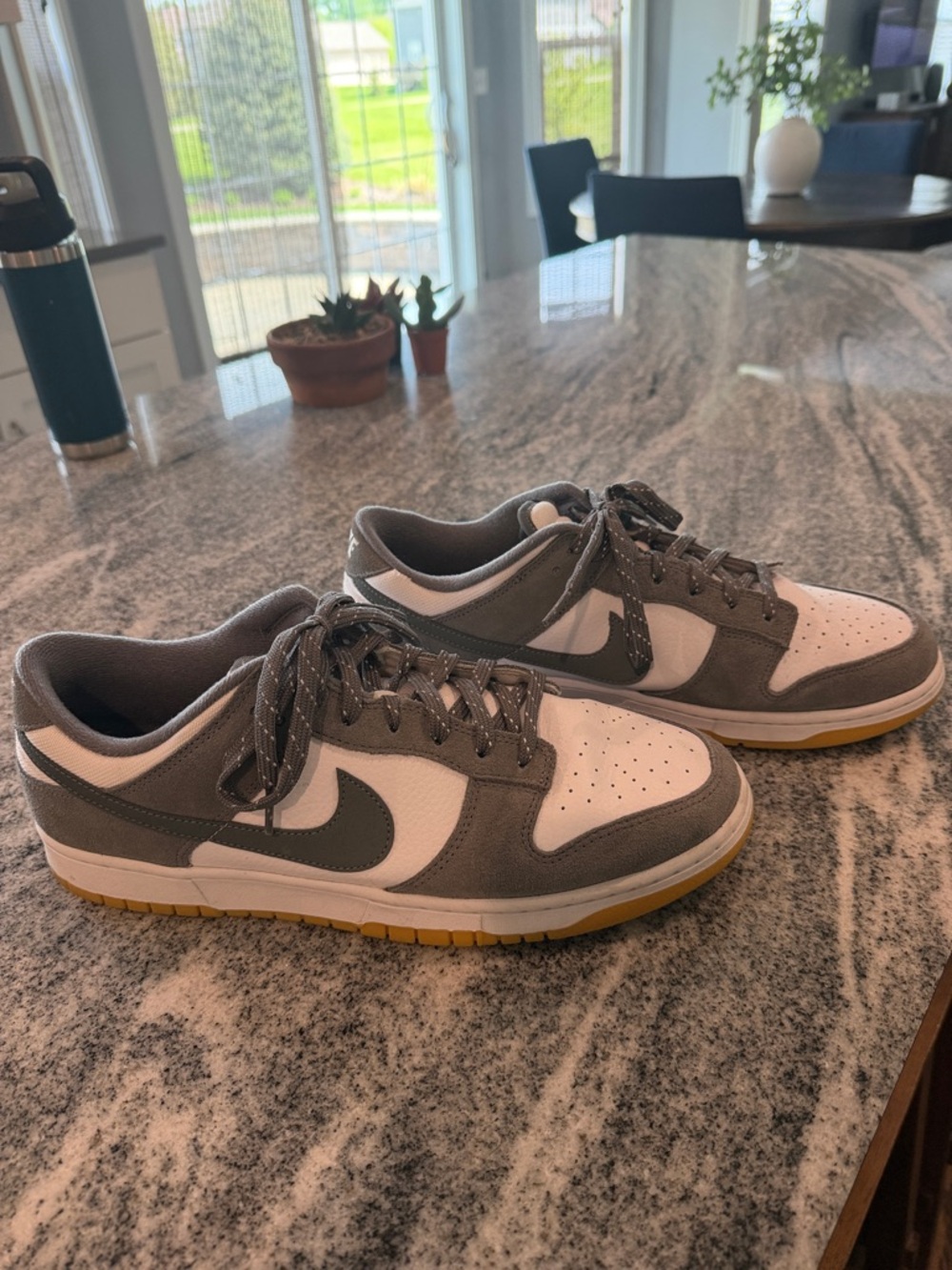Nike Men’s Grey, White & Gum Low-Top Sneakers